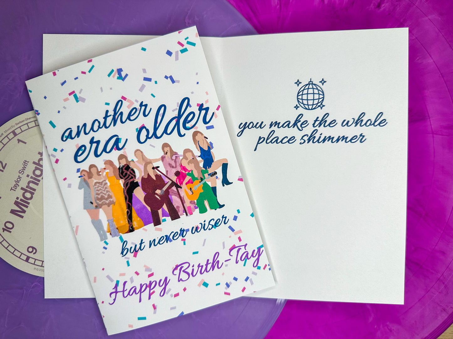 Taylor Swift BirthTay Cards | Birthday Card Swiftie Eras Tour Feelin 22 4X6 card + envelope