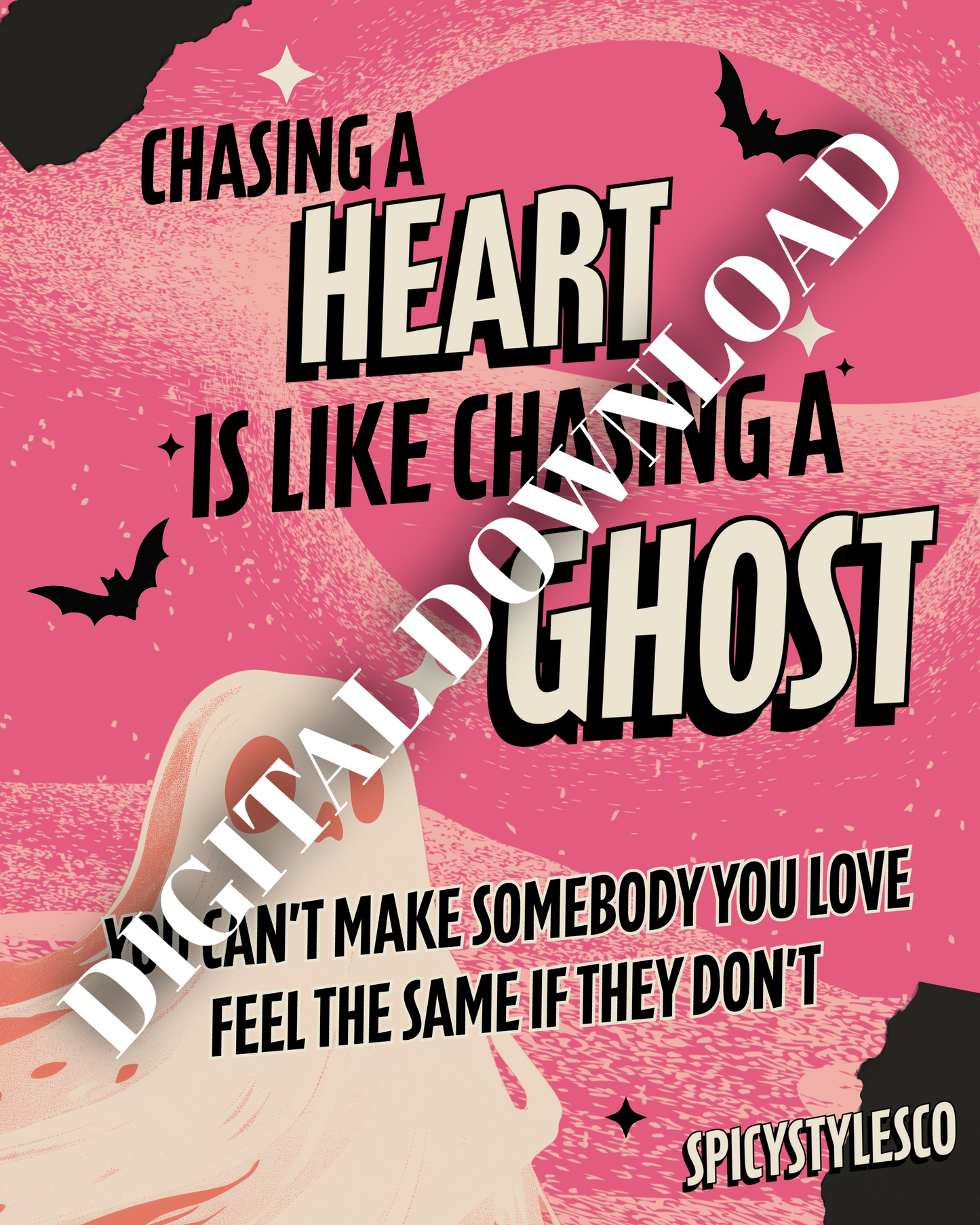 Chasing a Ghost October FREE LANY Print | DIGITAL DOWNLOAD