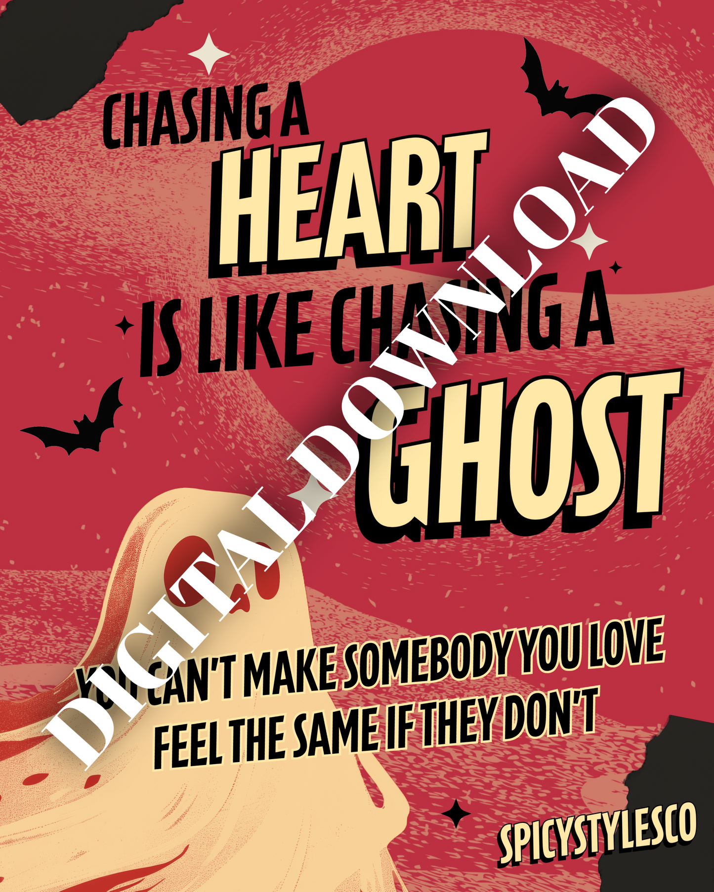 Chasing a Ghost October FREE LANY Print | DIGITAL DOWNLOAD