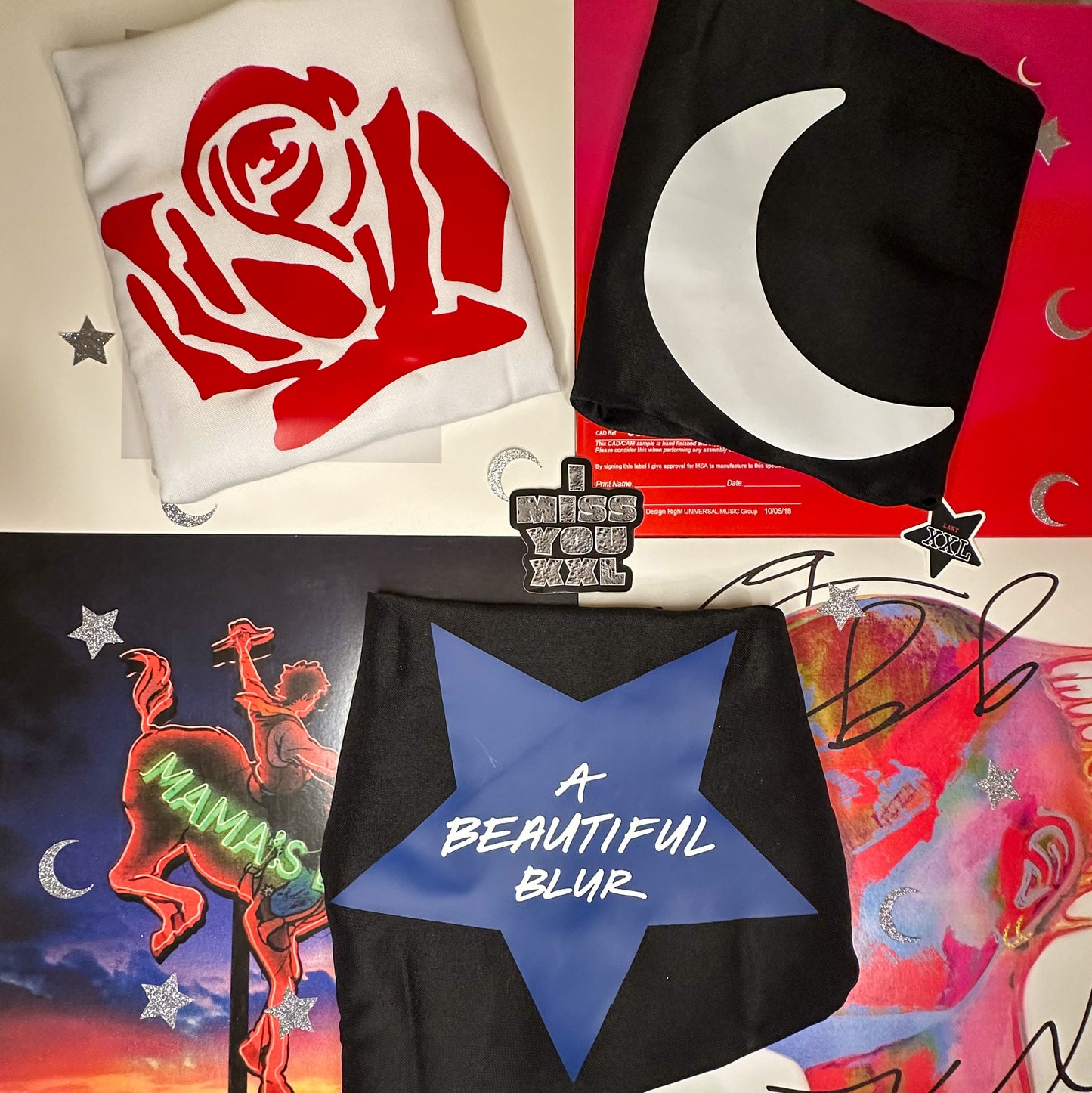 a beautiful blur star LA5 tote bag