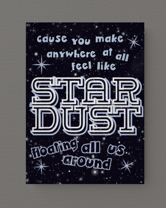 Stardust ZAYN FREE Lyric Poster | DIGITAL DOWNLOAD