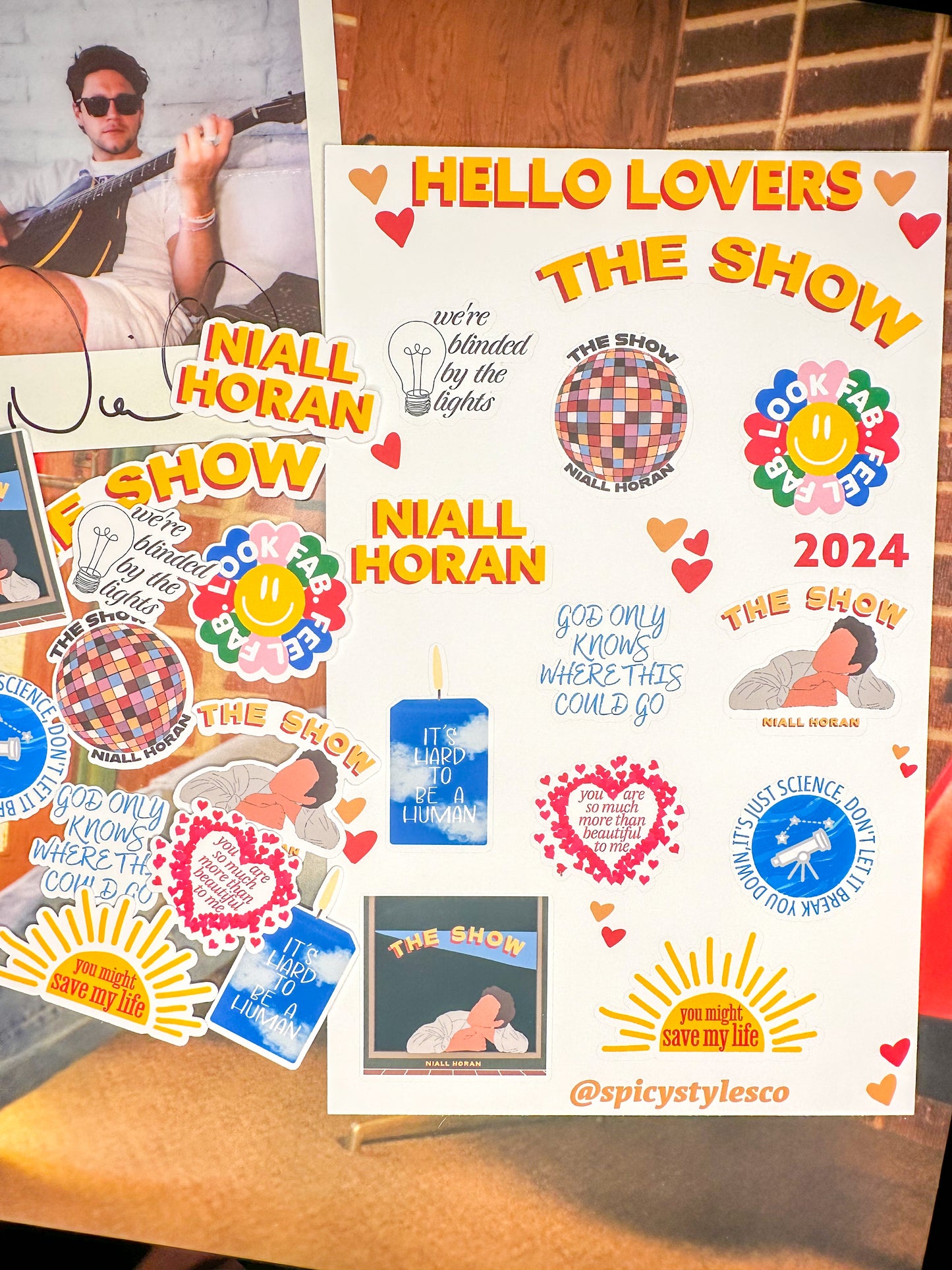 The Show Sticker Sheet | Niall Horan Heartbreak Weather One Direction