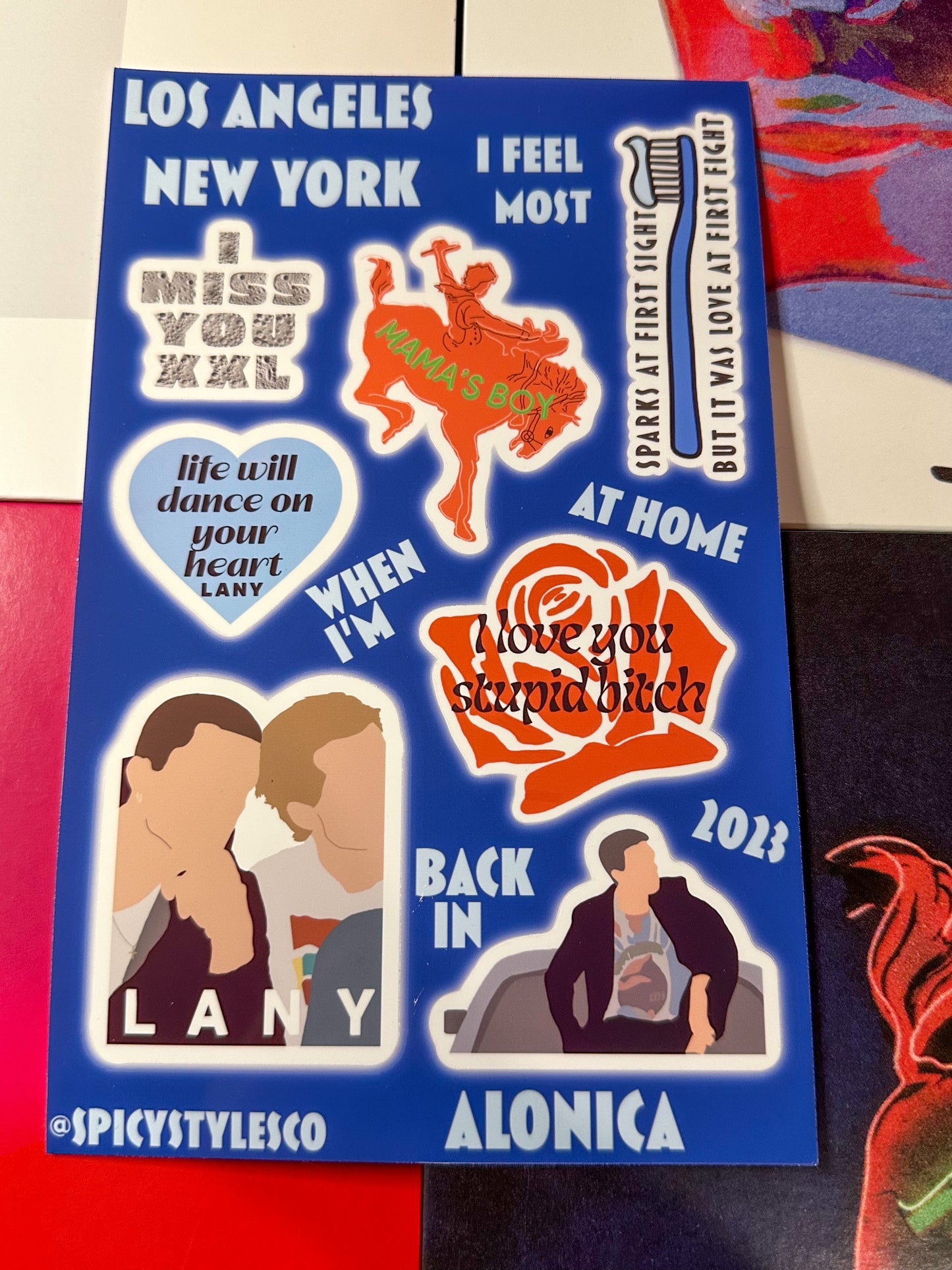 LANY Stickers | Los Angeles New York Paul Klein Jake Goss Doodles