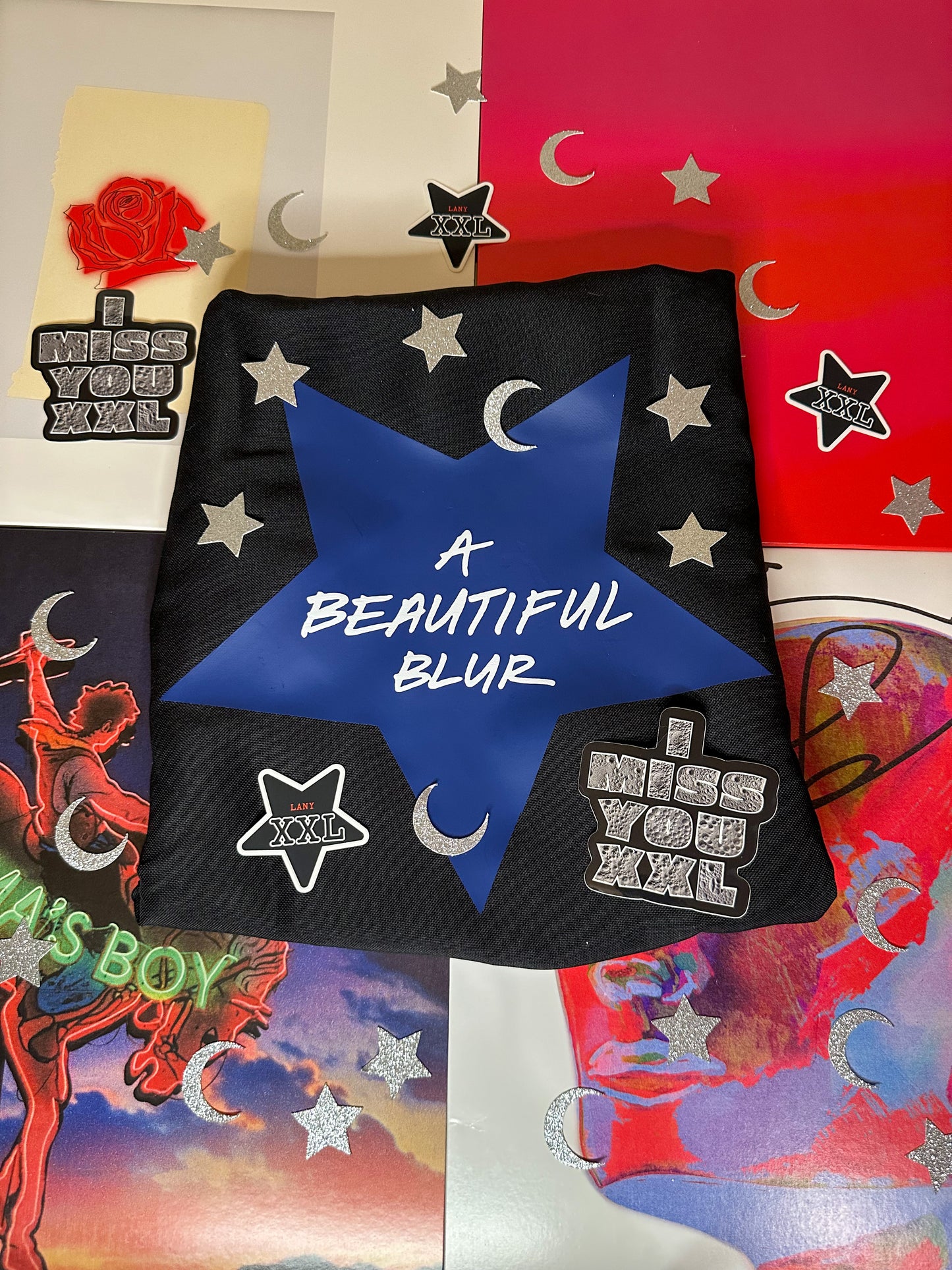 a beautiful blur star LA5 tote bag