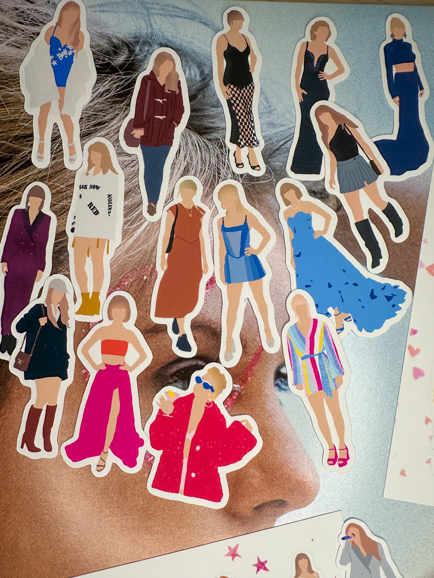 Taylor Swift Outfit Stickers | Eras Tour Swiftie Midnights