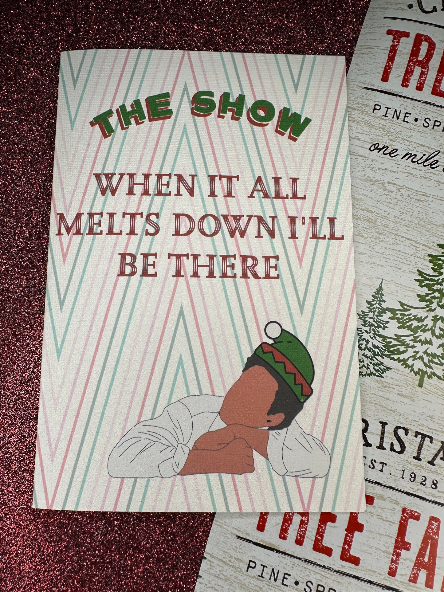 when it all melts down NH3 christmas card