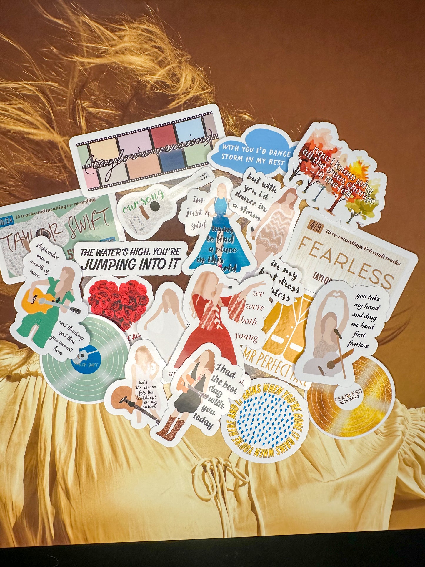 100! Swiftie Stickers Eras Tour | Taylor Swift lyrics, doodles,and more!