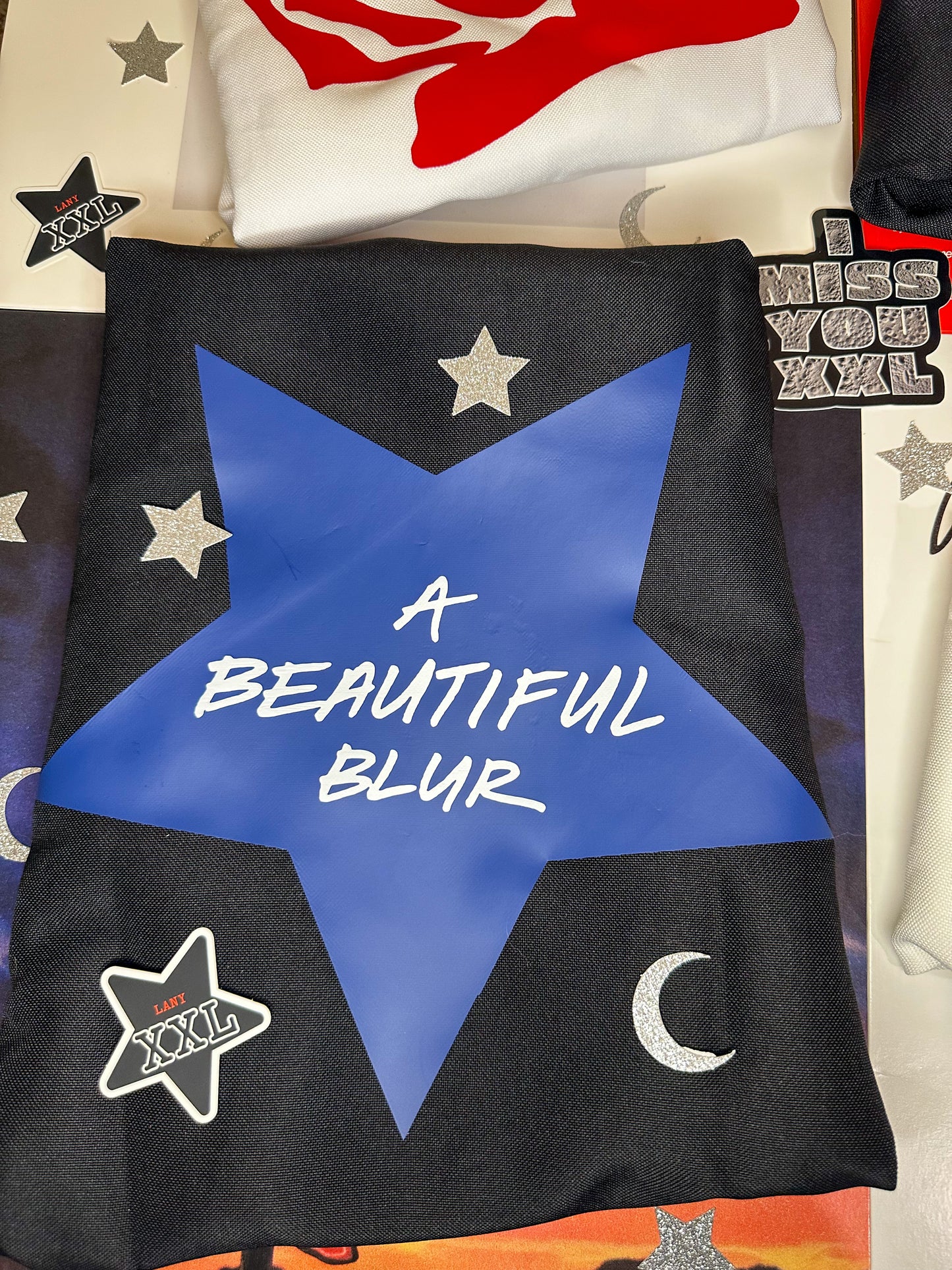 a beautiful blur star LA5 tote bag