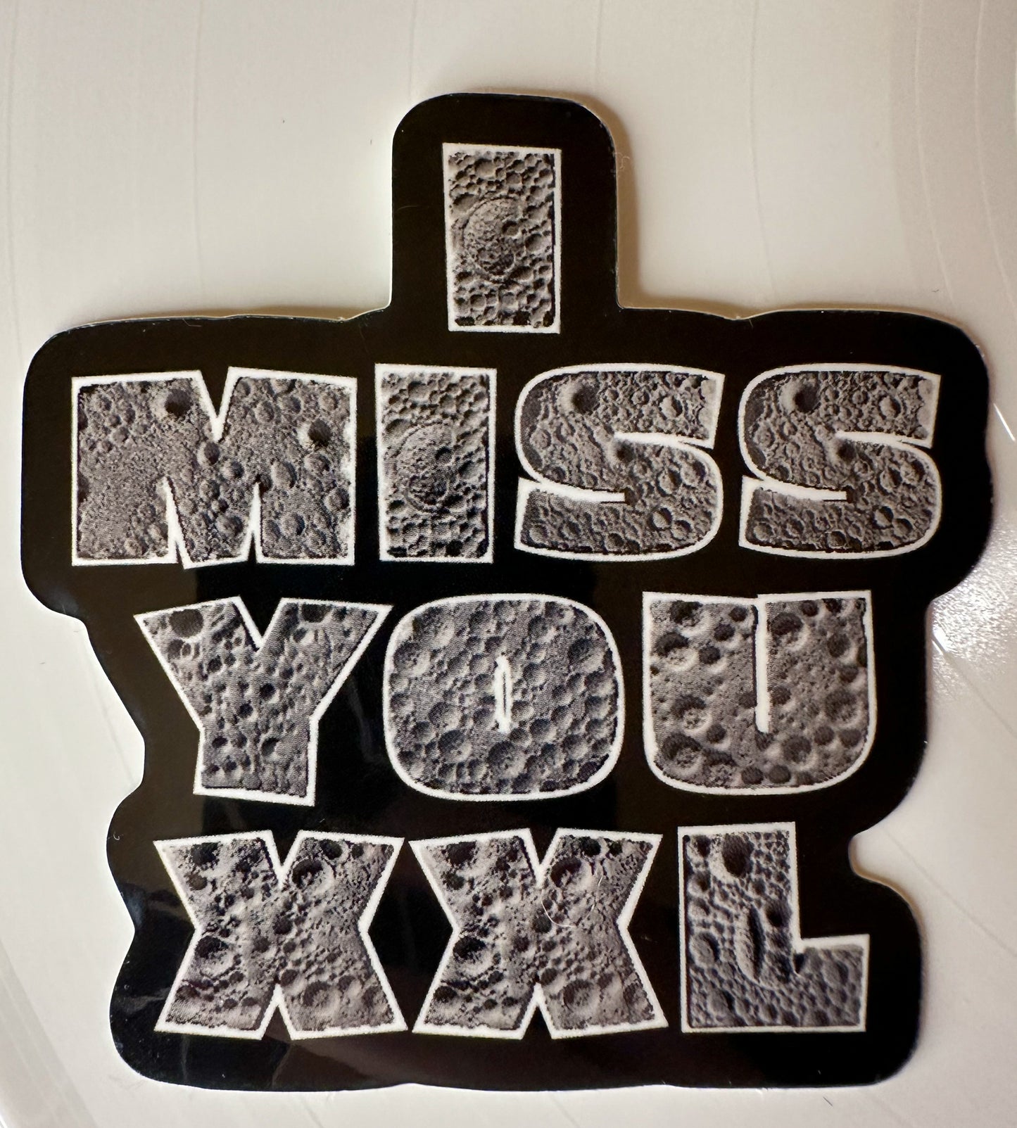 i miss you xxl moon print LA5 sticker