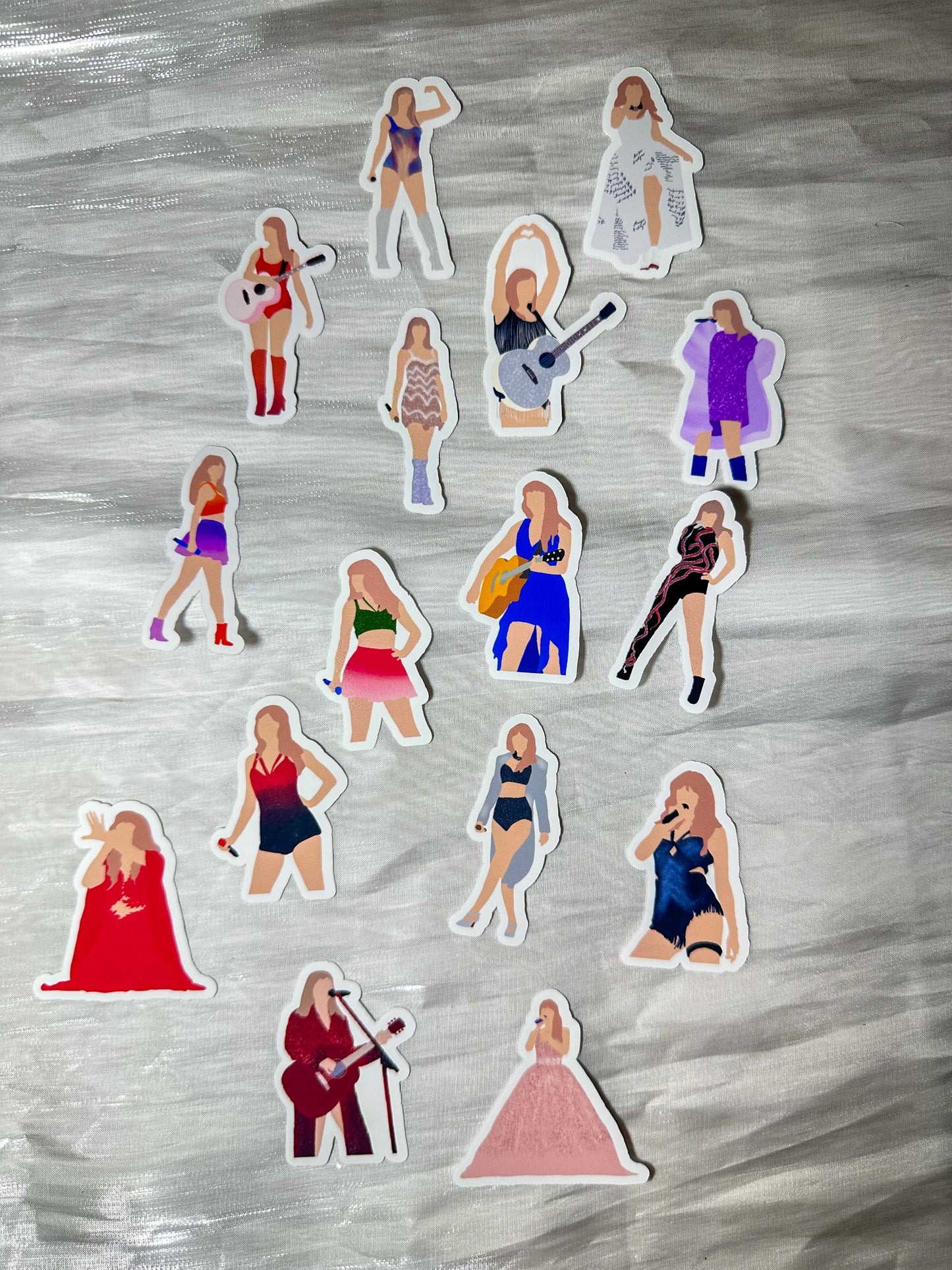 TS eras tour outfits sticker sheet or set