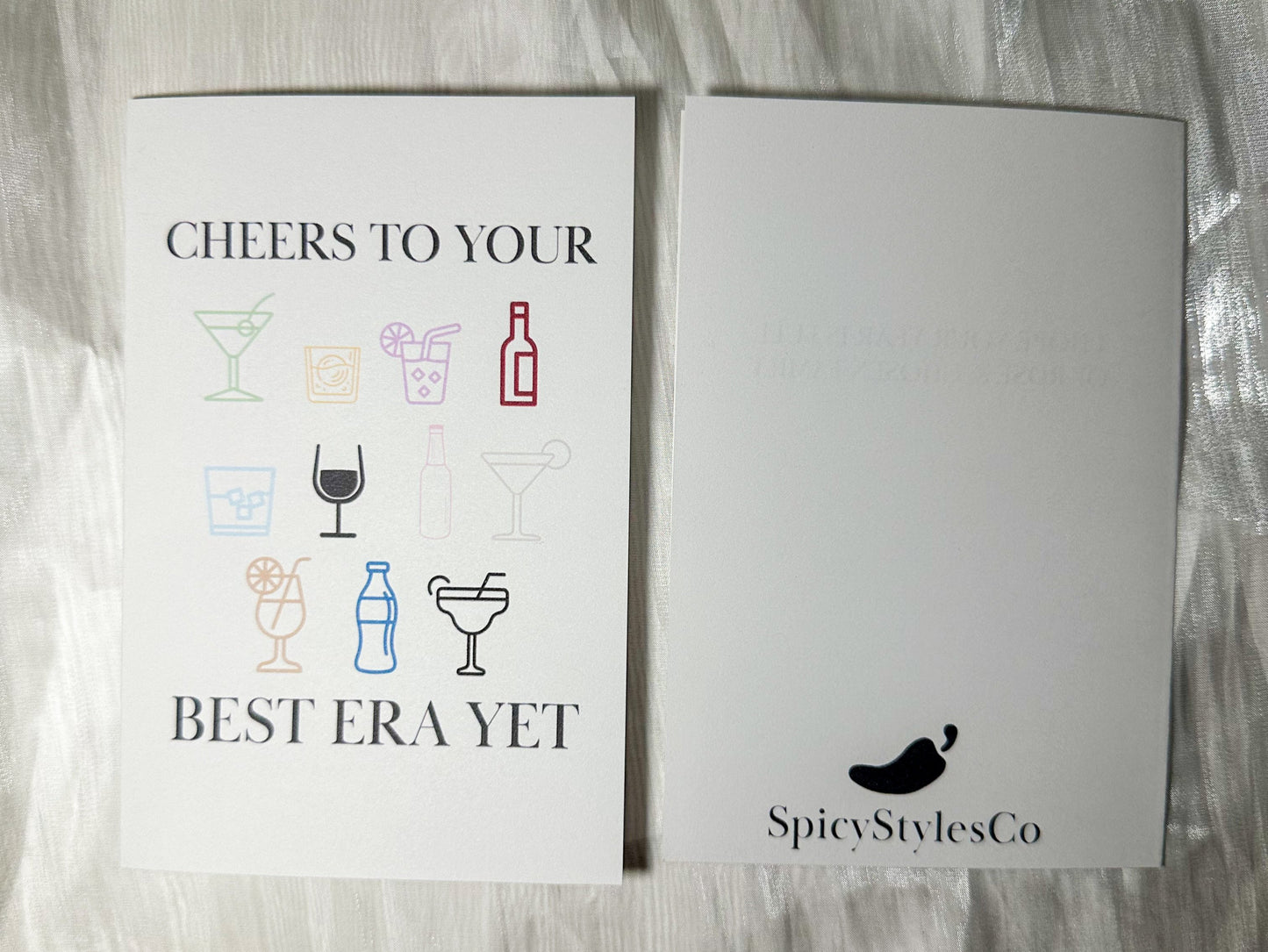 cheers to the eras TS birthday card