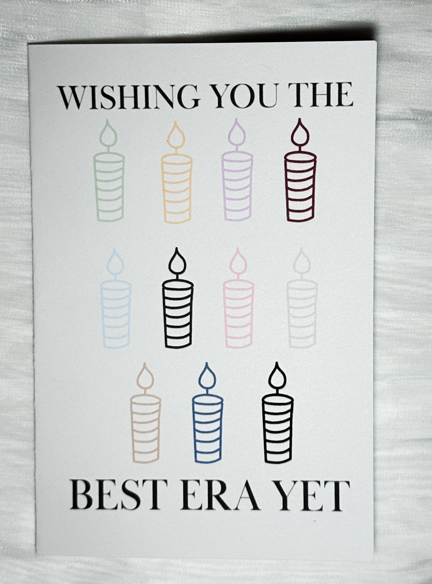 eras candles TS birthday card