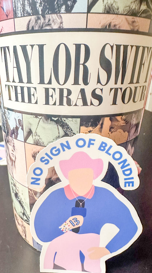 No Sign of Blondie Pete Davidson Doodle Sticker | Eras Tour Swiftie Taylor Swift
