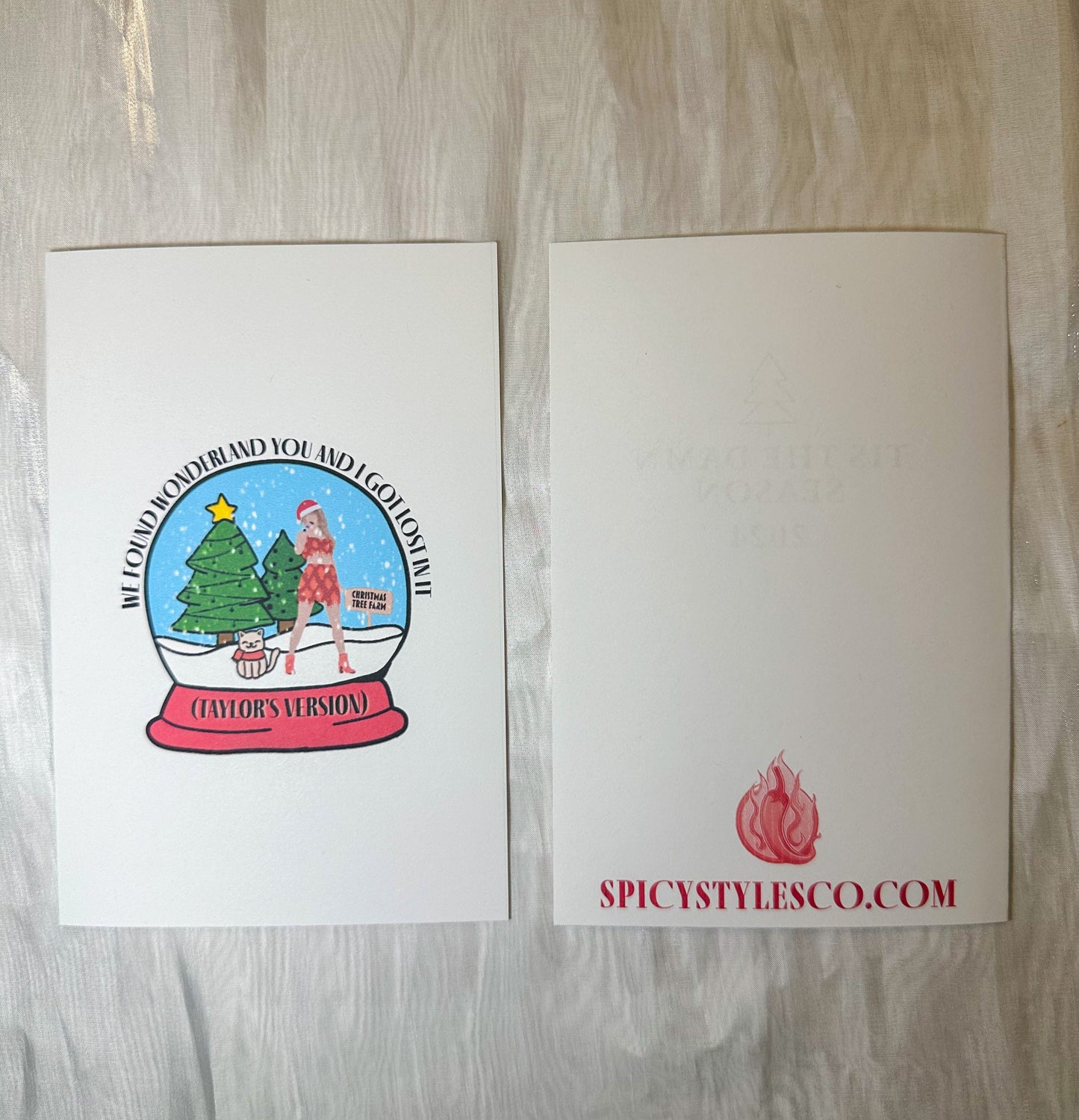 swiftie winter wonderland TS5 christmas card