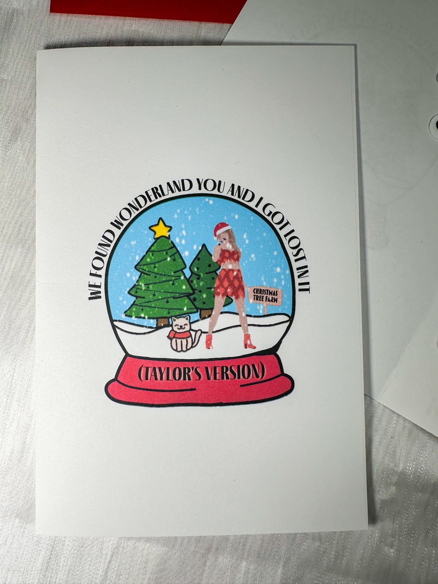 swiftie winter wonderland TS5 christmas card