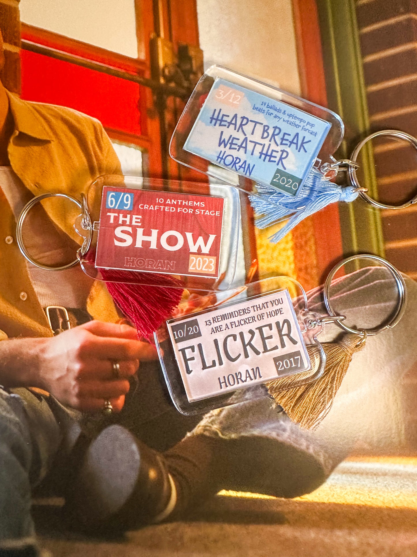 flicker heartbreak show NH license plate keychains