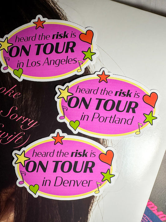 purple customizable TSOU tour sticker