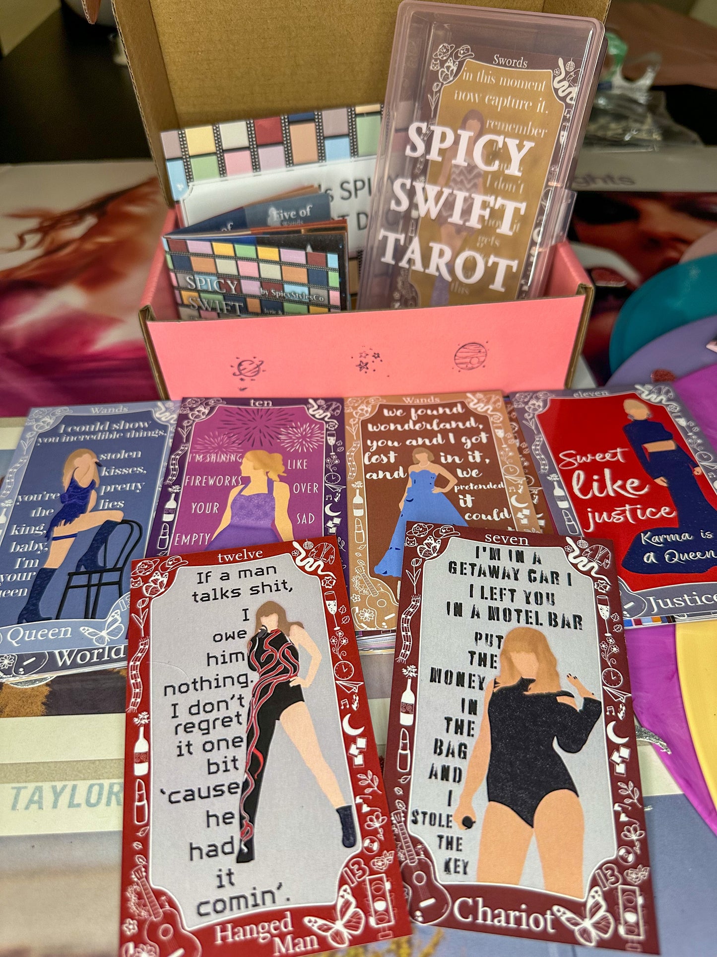 Taylor Swift Tarot Cards (booklet & box RUSH SHIP!) | Eras Tour Swiftie Swiftmas Gift