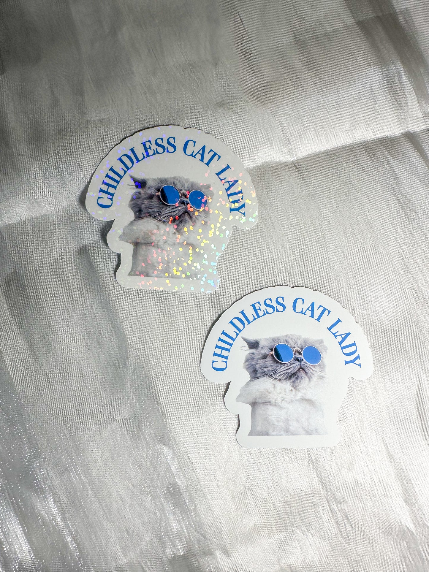 childless cat/dog lady department sticker set