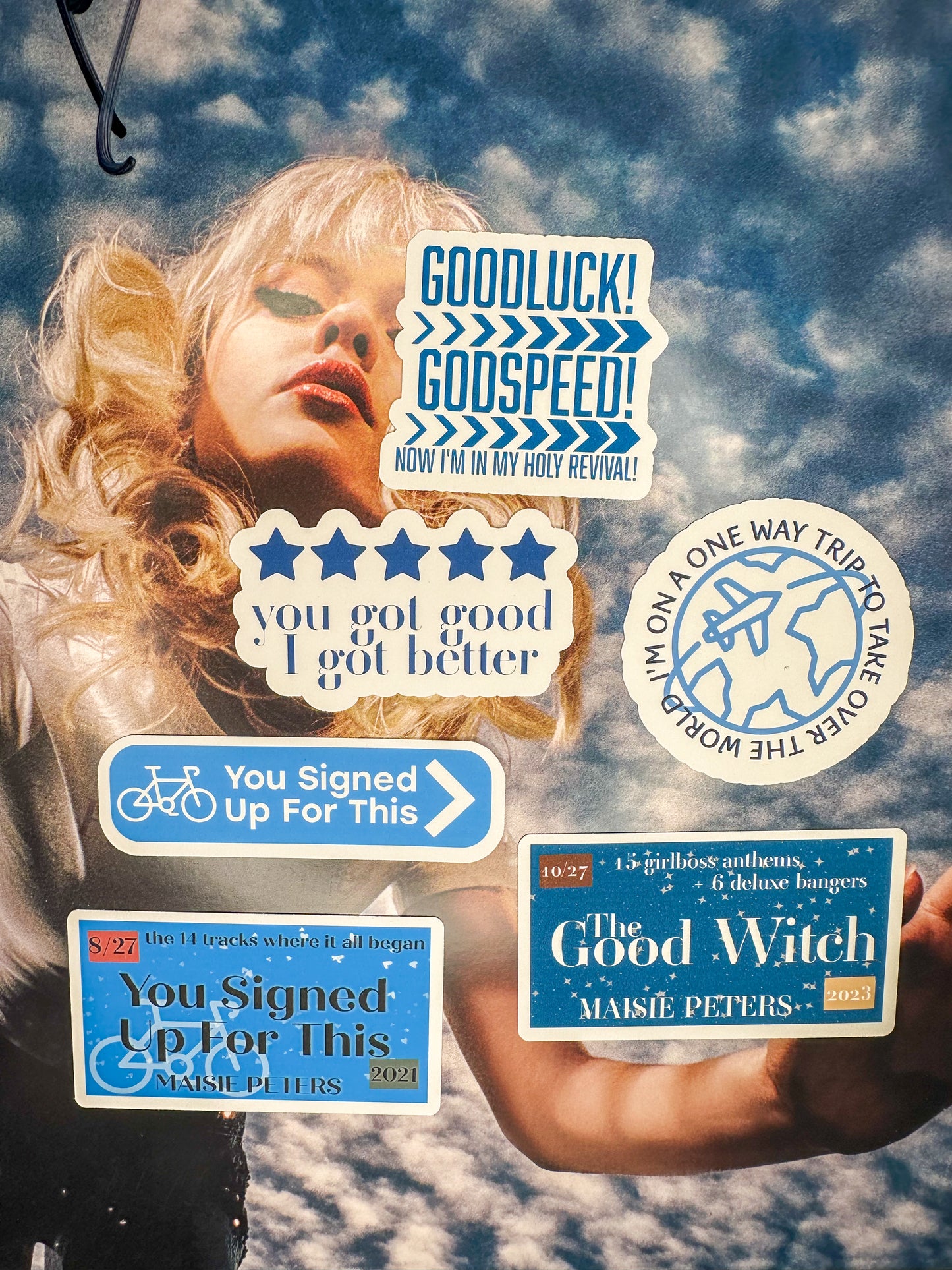 blue good witch lyrics MP2 sticker set