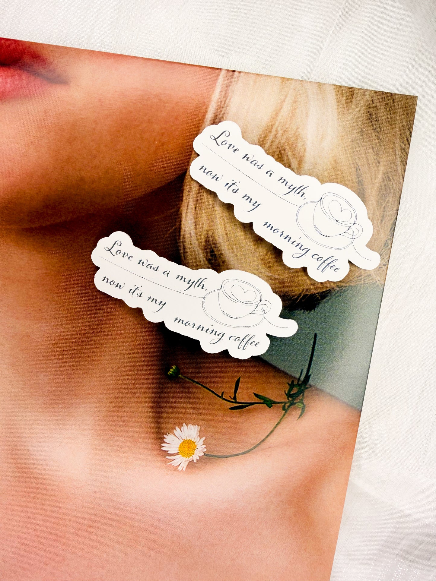 morning coffee/in colour lyrics MP3 sticker set