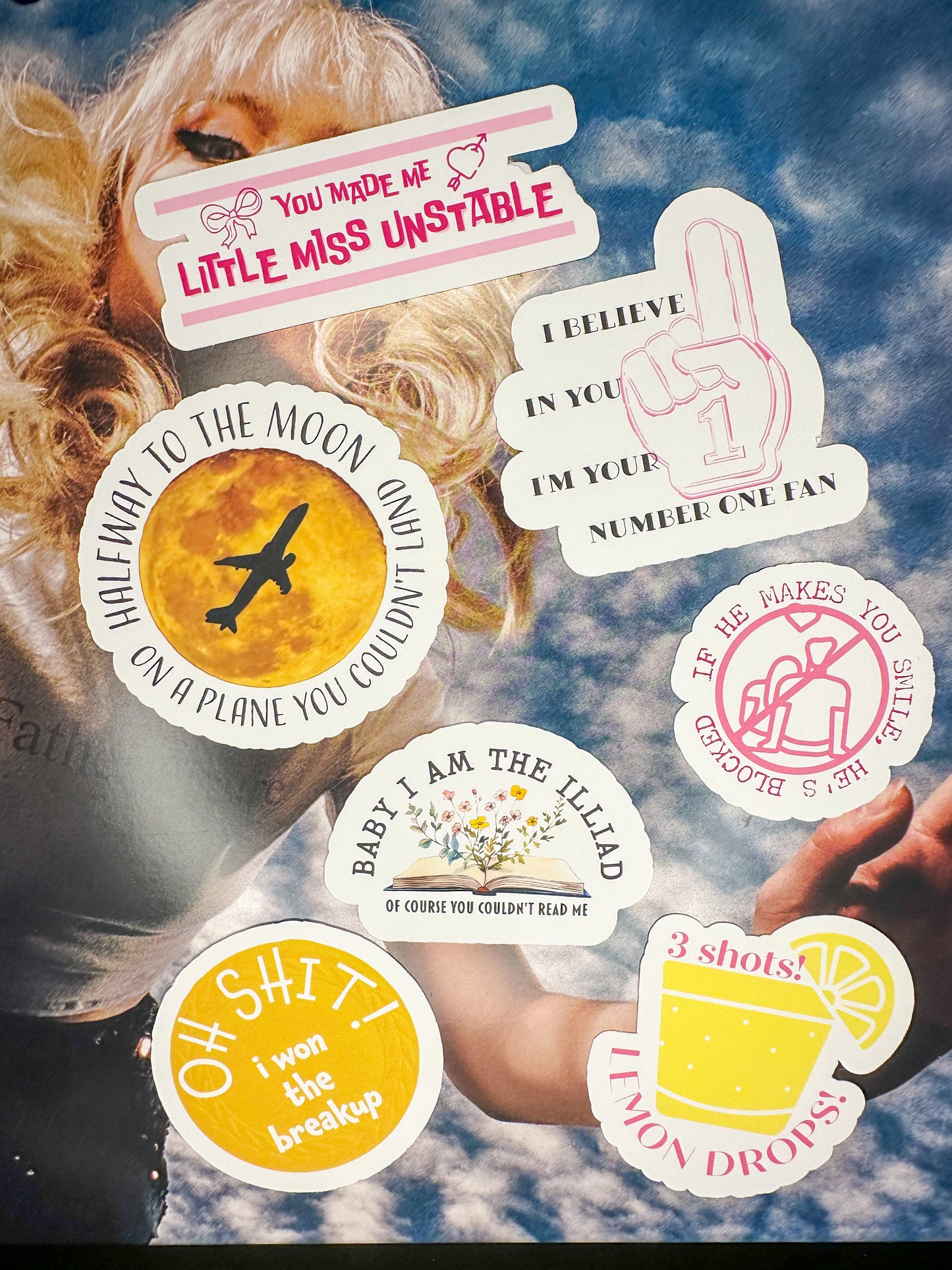 u signed up 4 this lyrics MP1 sticker set