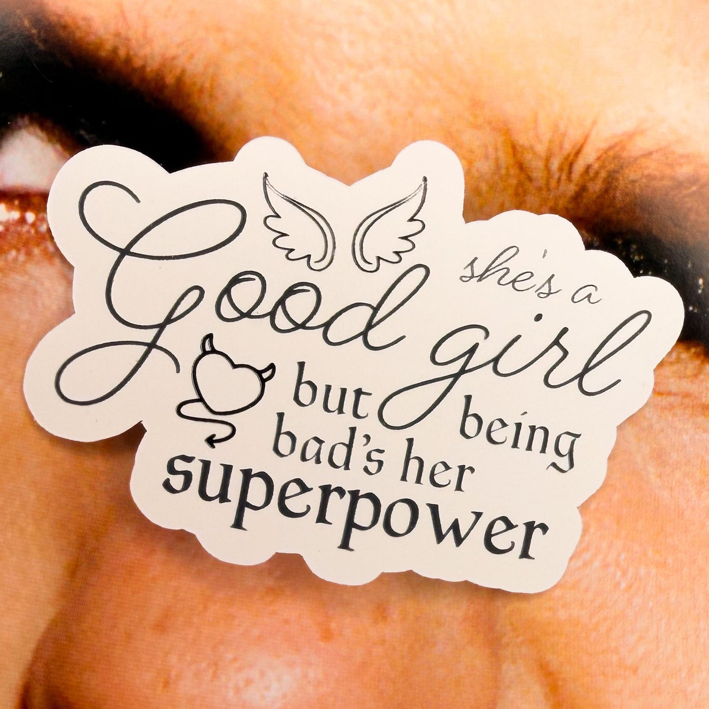 good girl bite me RR2 sticker set