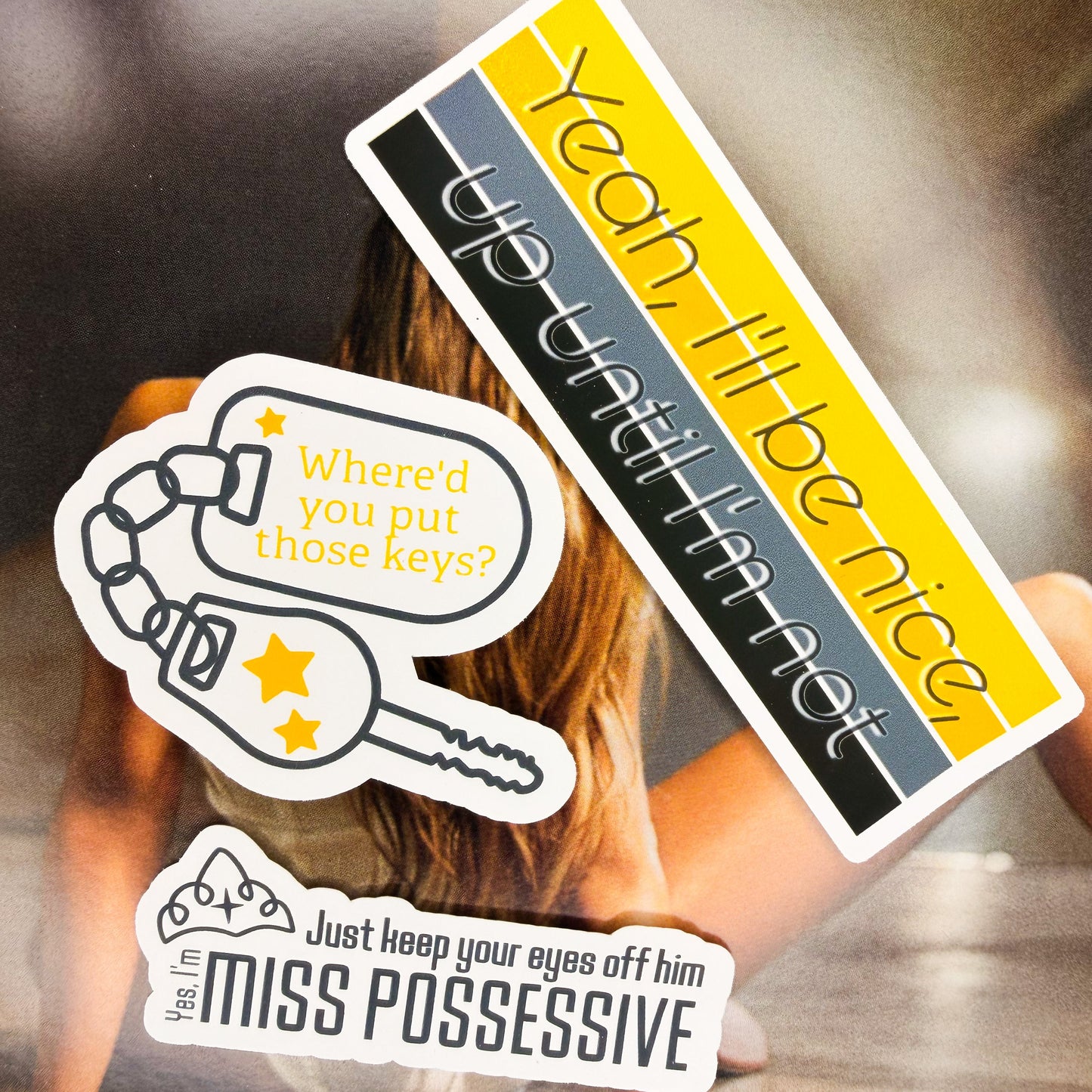 miss possessive/sports car TM3 sticker set