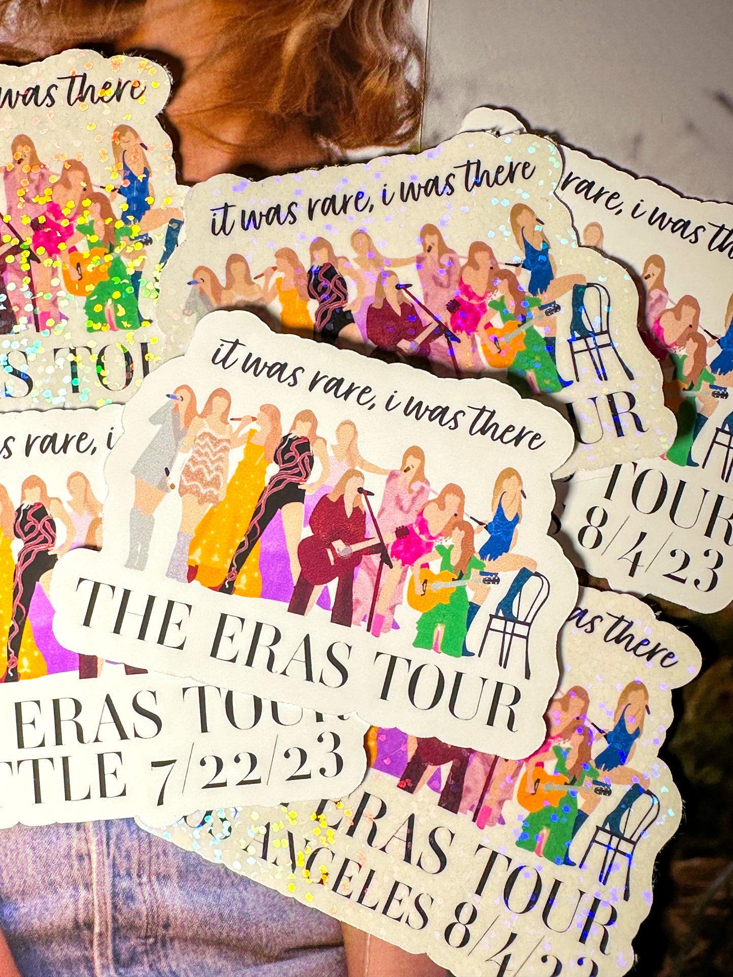 It was rare, I was there customizable eras tour date sticker taylor swift