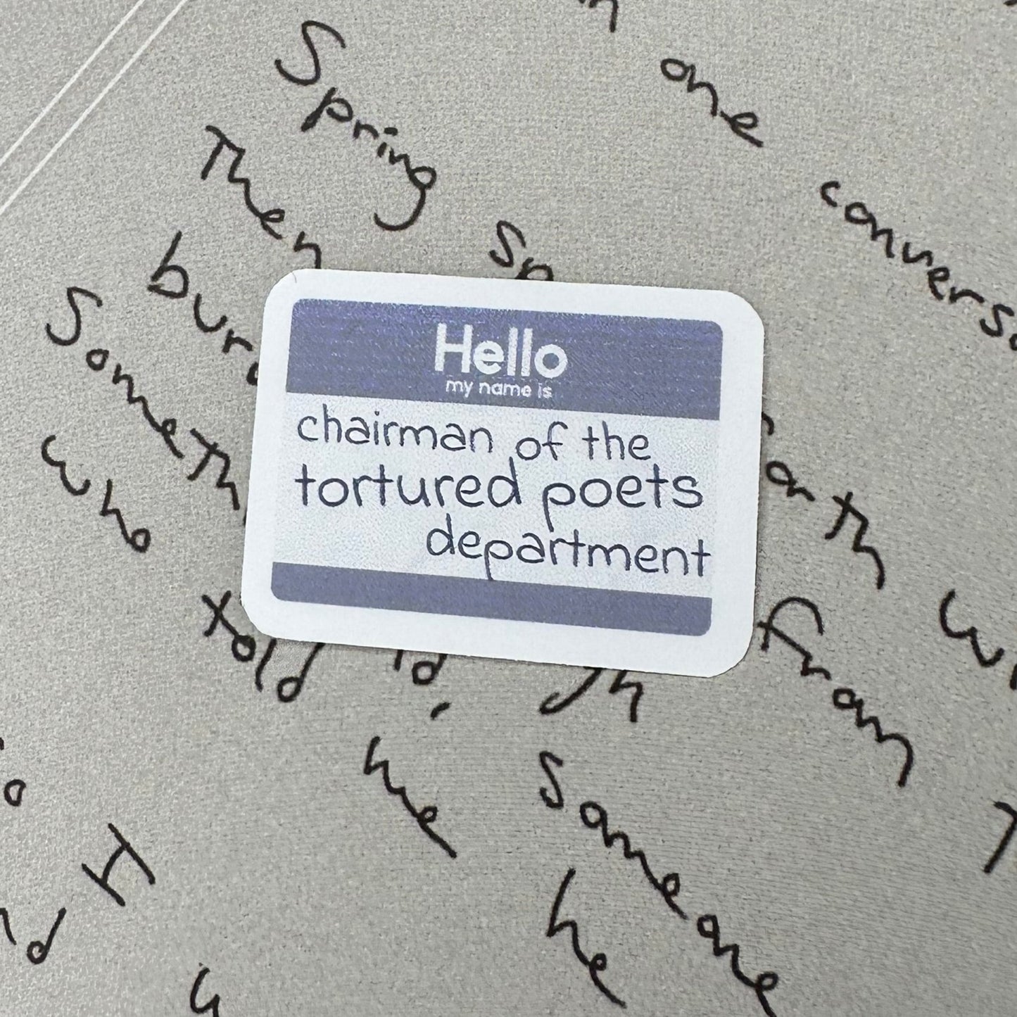 tortured poets album TS11 sticker set