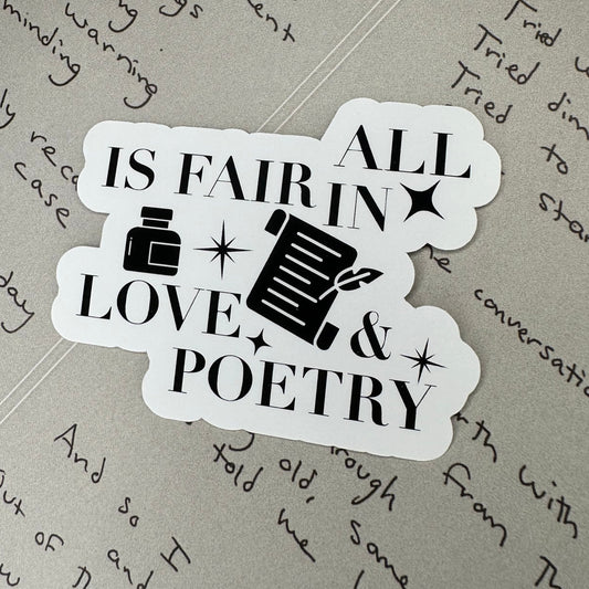 love & poetry TS11 sticker