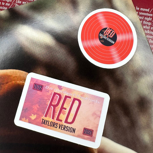 red TV TS4 album sticker set