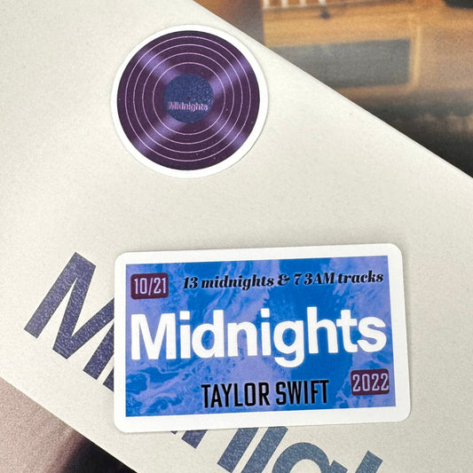 meet me at midnight album TS10 sticker set