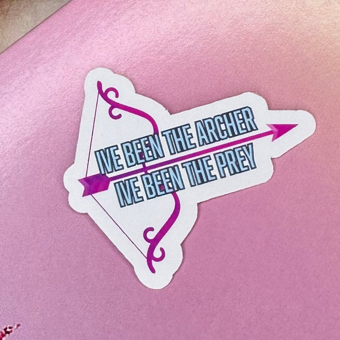 pink and blue lyrics TS7 sticker set