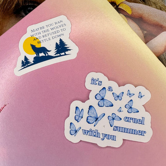 lover lyrics TS7 sticker set