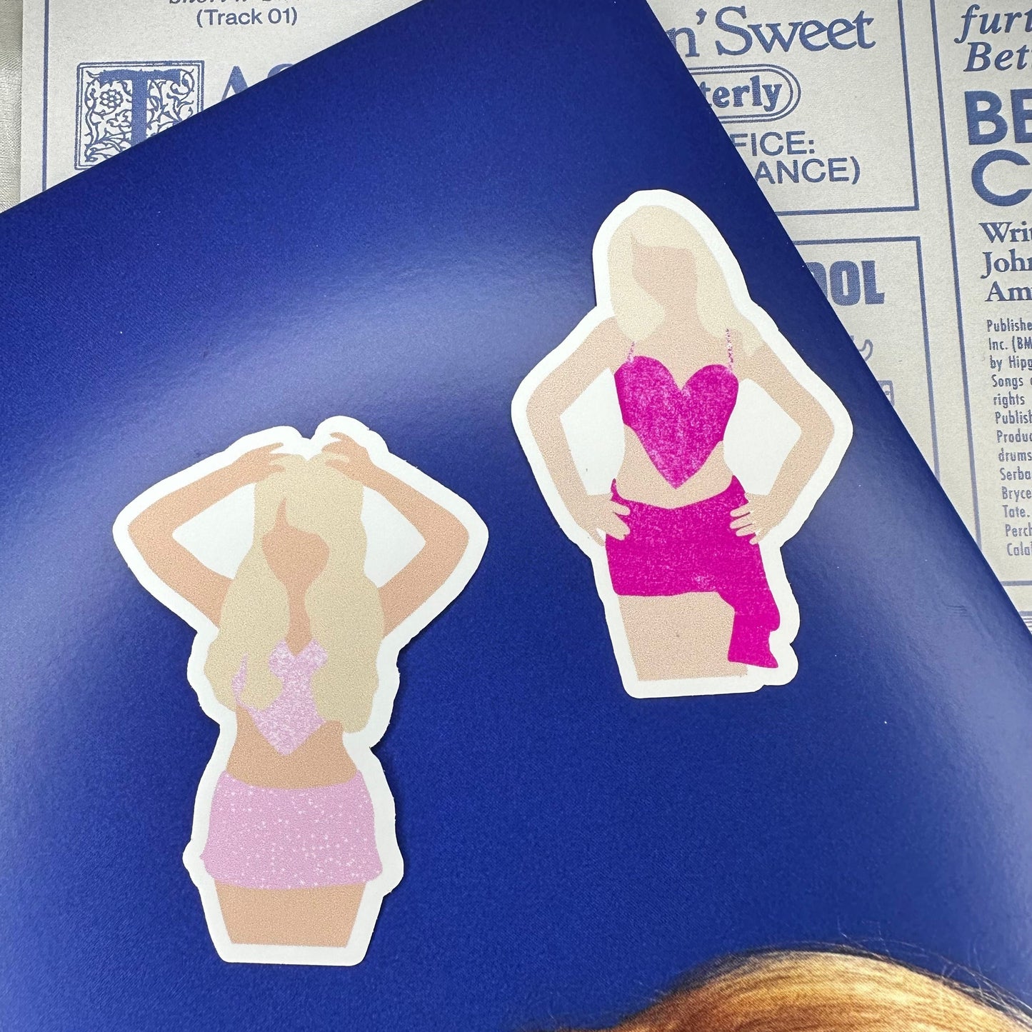 pretty in pink SC6 doodles sticker set