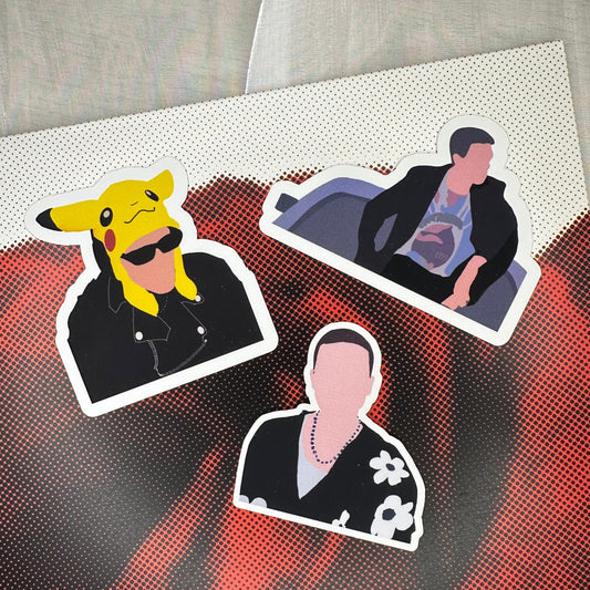 paul jason doodles LA4 sticker set