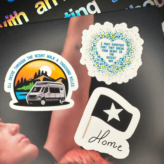 abb inspired lyrics LA5 sticker set