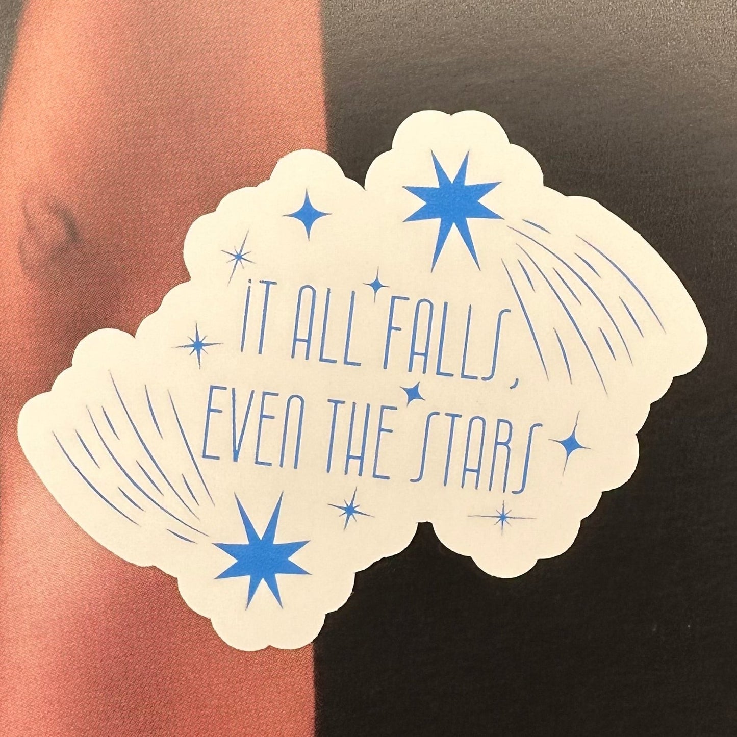 it even rains lyrics LA5 sticker set