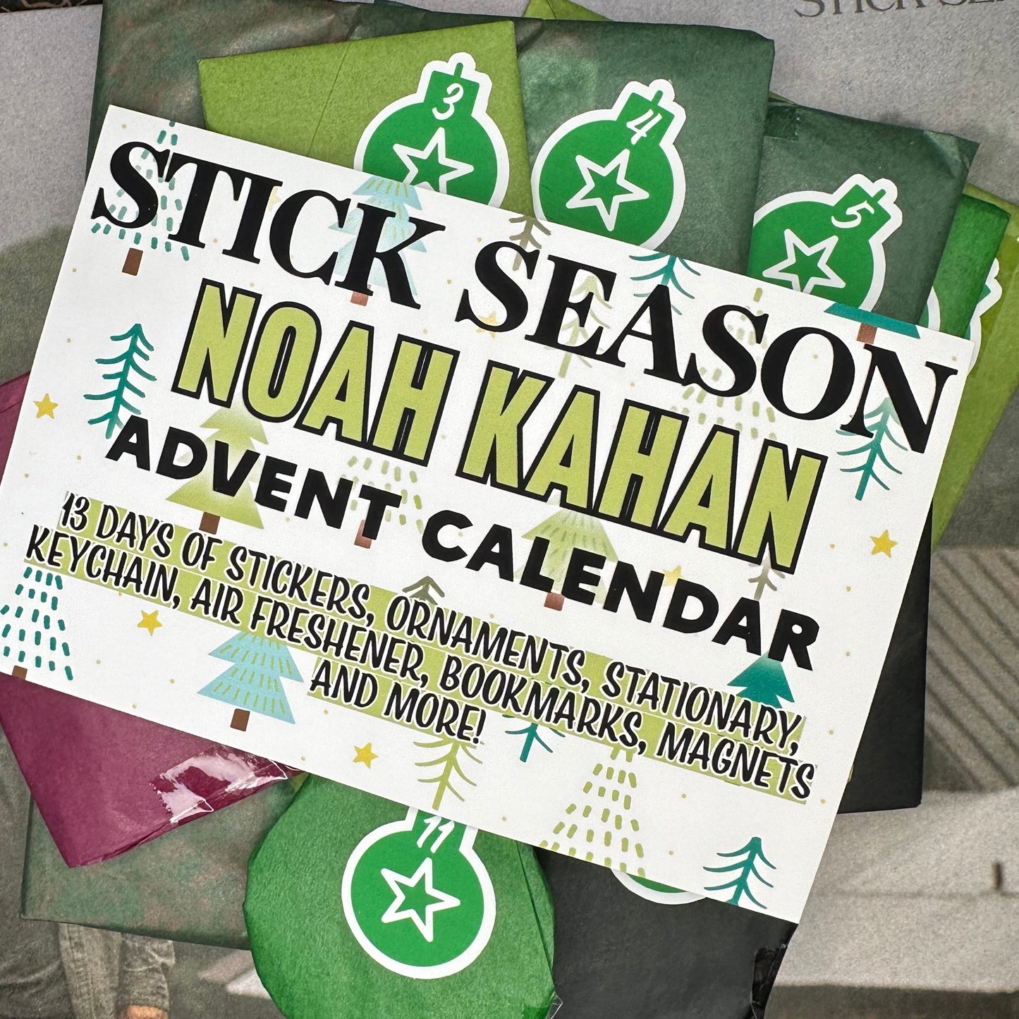 stick season NK3 advent calendar 13 days of stationary!