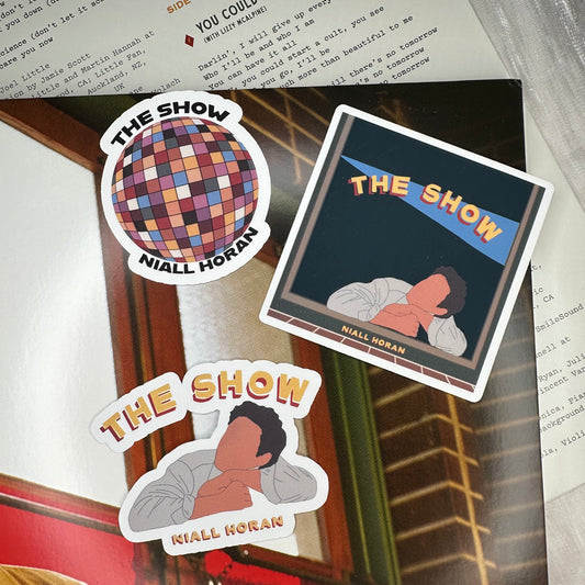 the show cover & doodles NH3 sticker set