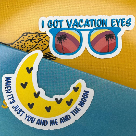 vacation eyes JB5 lyric sticker set