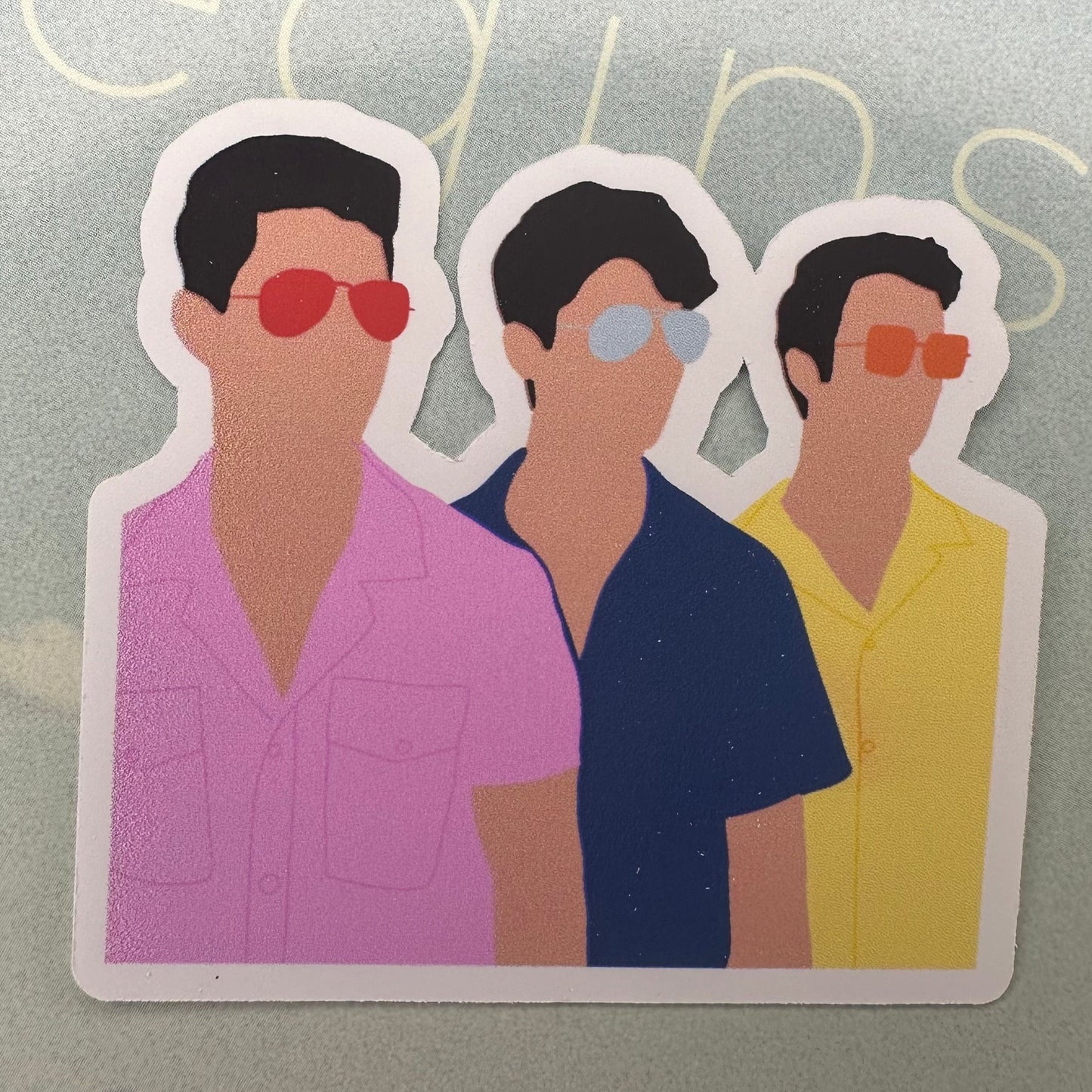 jonas brothers doodle JB sticker set