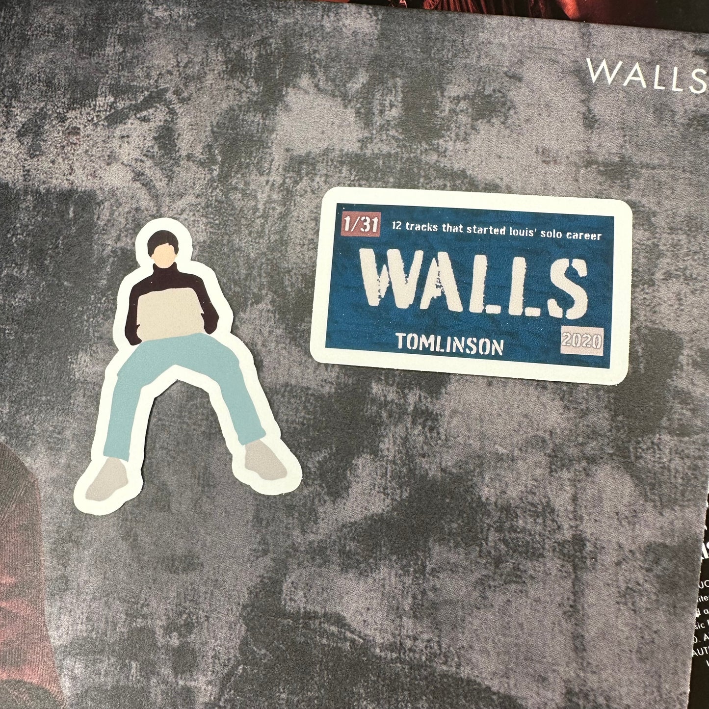 walls album LT1 license plate & doodle sticker set