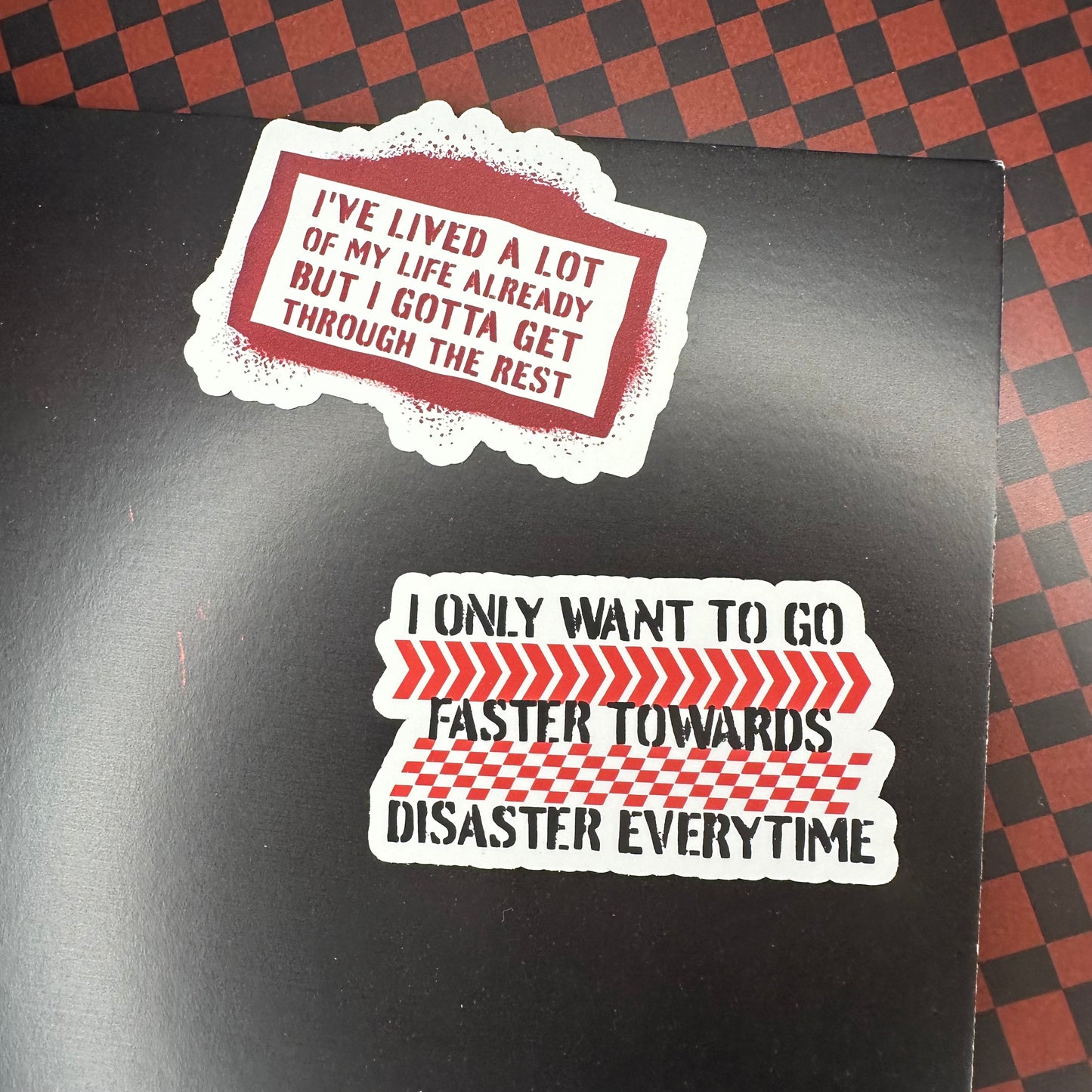 out of my system LT2 lyric sticker set