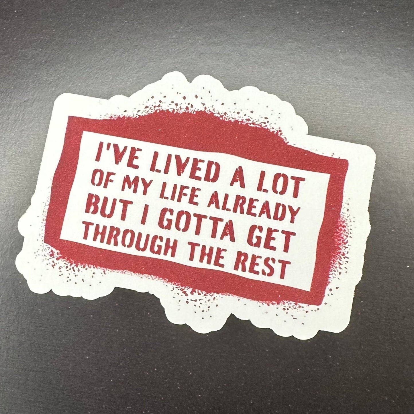 out of my system LT2 lyric sticker set