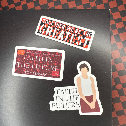 faith in the future album LT2 sticker set