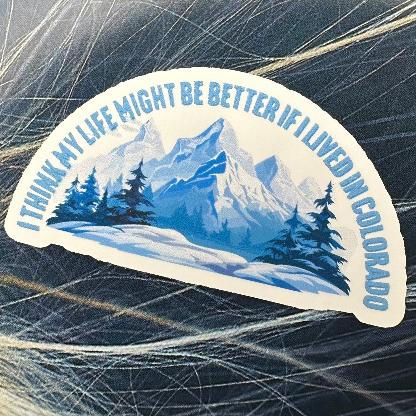 blue snow angel lyrics RR1 sticker set