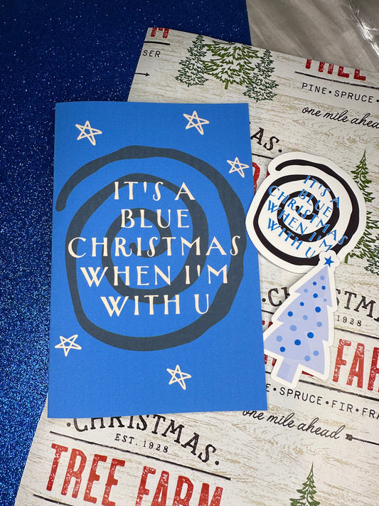 It's a blue Christmas with you LA5 Christmas card