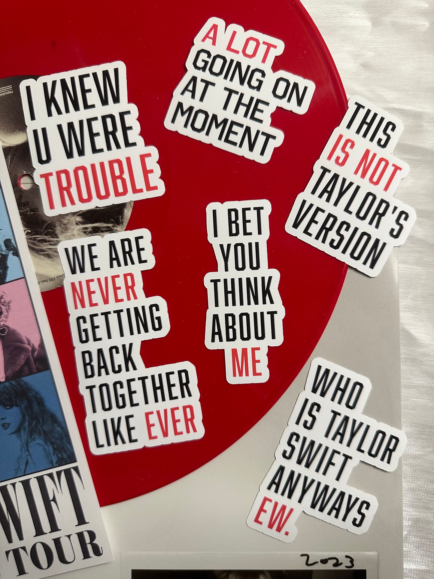 22 Eras Tour Shirt Variation Stickers Taylor Swift | Eras Tour Swiftie